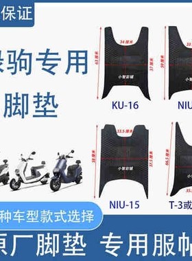 极速绿驹小型电动车踩脚垫适用T-3/NIU-3KHU-16NIU-1516电动防水