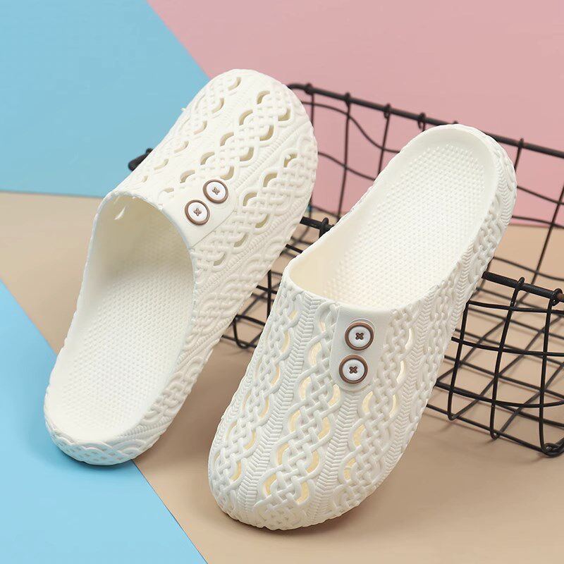 极速外穿包头凉拖鞋o女夏季平底防滑可下水沙滩洞洞鞋女休闲半拖