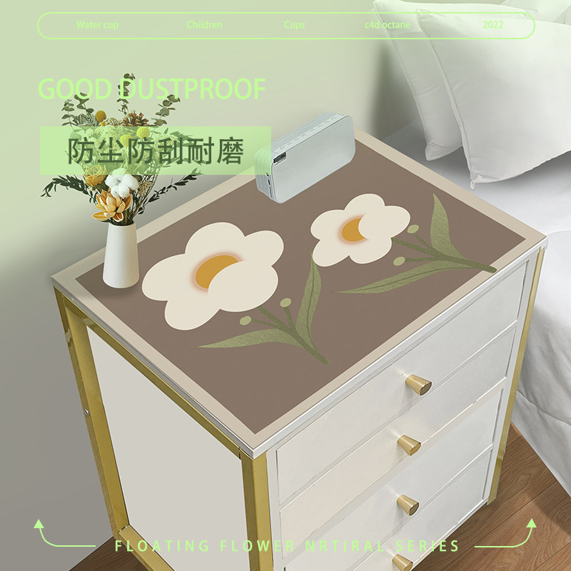 极速床头柜垫子免洗冰箱茶几桌布防水防油K皮革桌垫洗衣机电视柜