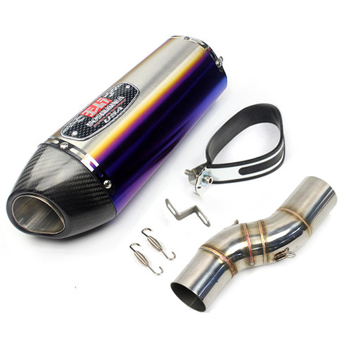 新品摩托车改装拉力金鹏502X不锈钢中段改TRK50S2X适用天蝎吉村排