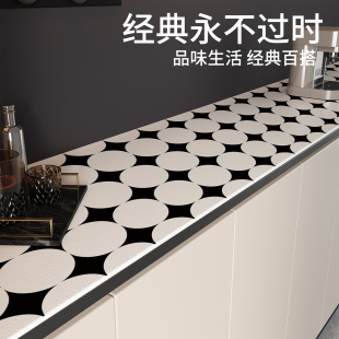 高级感玄关柜餐边柜桌面保护垫子防水防油免洗耐高温桌布 2025新款