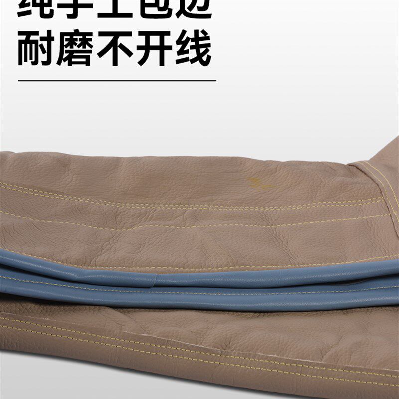 防蛇咬护腿夏天野外丛林防狗咬训狗场加厚L牛皮膝盖绑腿护脚神器