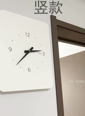 热销电表箱装饰画带钟表横款简约挂钟空开箱M电闸配电箱遮挡时钟