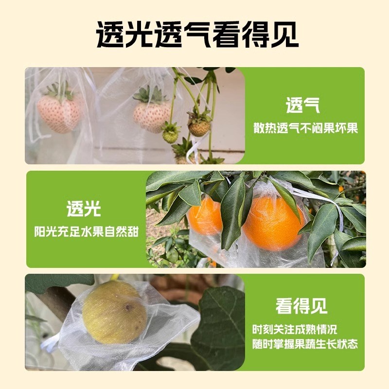 热销葡萄b套袋防鸟网防虫网套果袋尼龙网袋水果防虫网纱袋蔬菜瓜