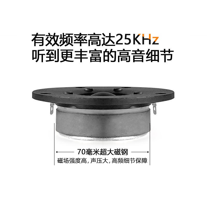 热销4寸超高音音箱独立外置喇叭纯高音F头小音响高保真hifi高音炮