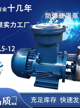 英牌科直钢联式不锈304单涡级旋泵3KW耐腐蚀 防爆1W-2.5-12漩涡泵