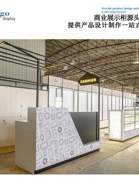 商场落货架展多示柜陈地列柜sj-55111手便利店层板数码机货柜台