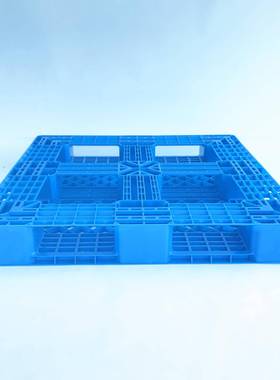 网格车田字塑料托盘11*1仓.1出口叉托盘库防潮卡板黑色SOL.塑胶垫