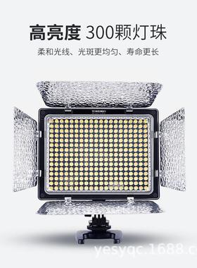便YN300II二YN30代外摄影灯ED补光灯携摄像L灯单反直播录像拍灯