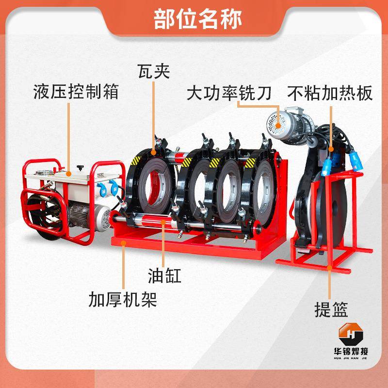 HJ半系列800-1200动对液压热熔焊机自pe管对接焊机塑管热熔机