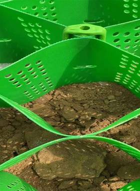 法绿色土工格室巢格室施工方蜂窝压花HDPE土工格NRW室防蜂裂拉伸