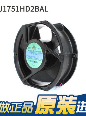 全新台湾巨三SANBNFJUN SJ751H1D2 24V 2.5A 17251大风量机 柜风