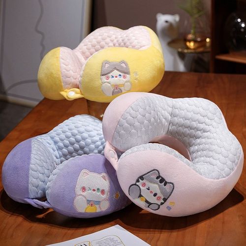 速发专型枕护颈枕u用脖枕记忆棉飞机脖子靠午枕睡枕学生旅行睡觉u