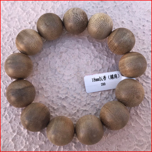 速发福慧佛品禅修用品法器越南老料沉香木18mm男士精串手具佛珠念