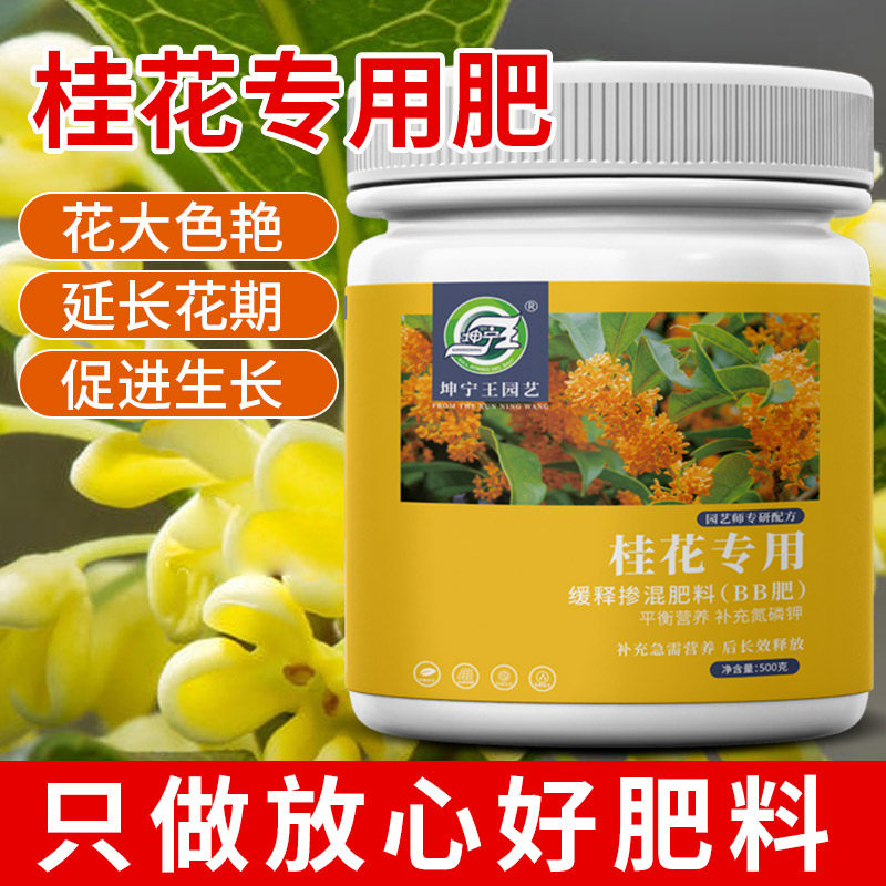 速发桂花用肥料金用肥营养液家庭园艺四季通树复合肥枯叶病干尖专