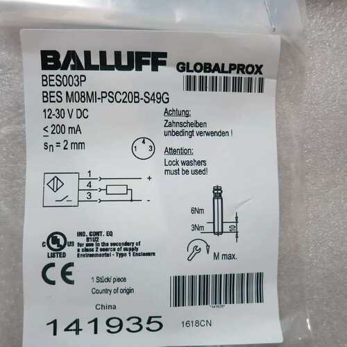 议价正品BALLUFFBES M08MI-PSC20B-S49G BES003P