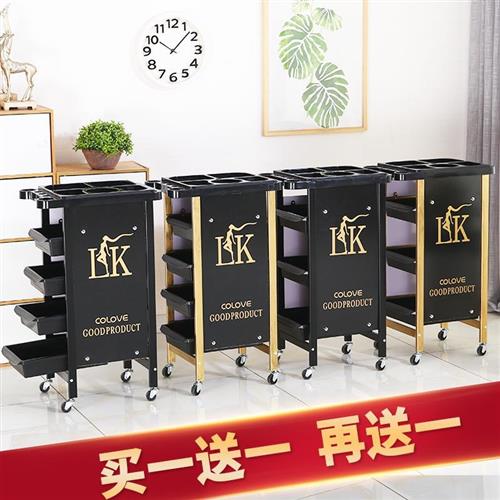 速发复古美发髲发廊手推包杠车车邮小推车理车店烫染工具车