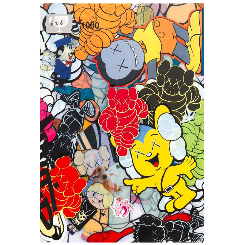 速发kaws新款艺术版画 艺术 轻奢挂画装芯海打印画饰贴画画报