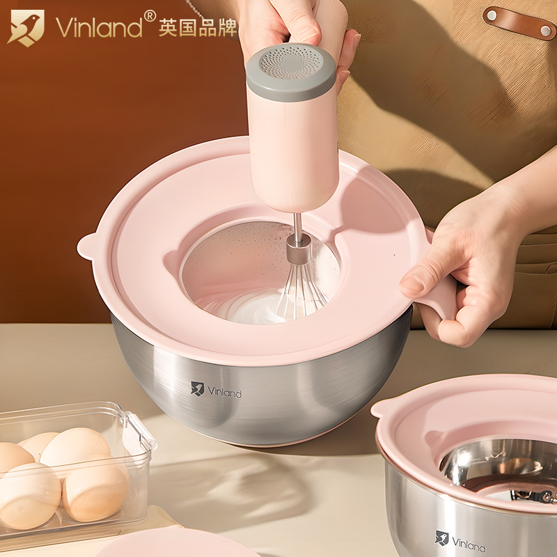 速发04不锈钢碗工焙烘具加深打蛋盆揉面和面奶油专用烘培打发盆