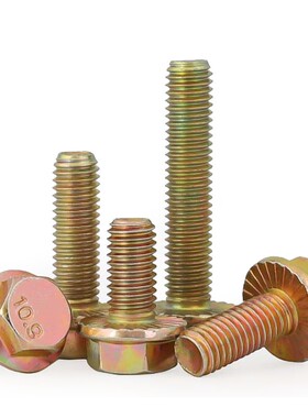 速发10.级高强度外4角法兰螺丝镀锌法兰面螺栓1M6M8M 0M12M1六M16