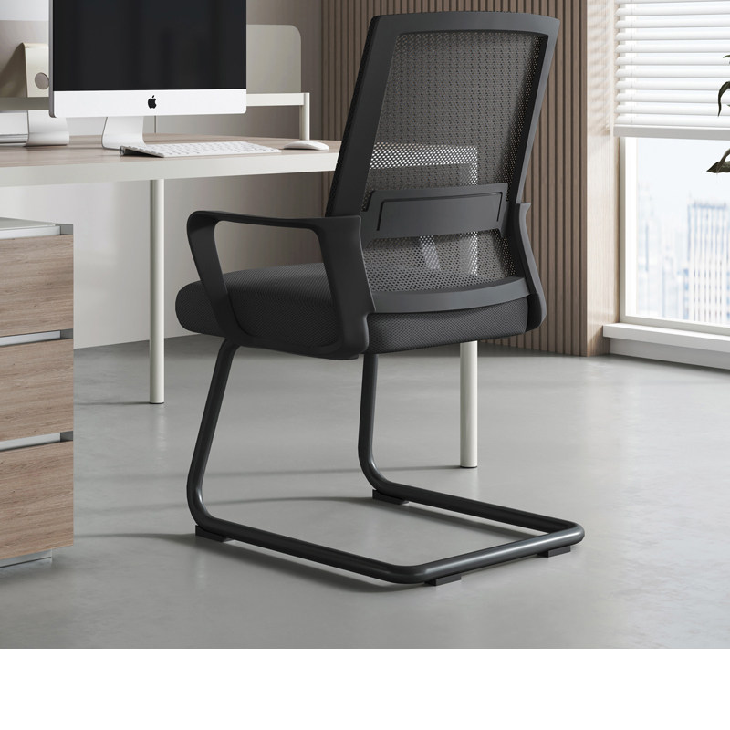 速发电脑椅办公室职约舒服座椅会议椅椅靠背弓形子简员舒适久坐办