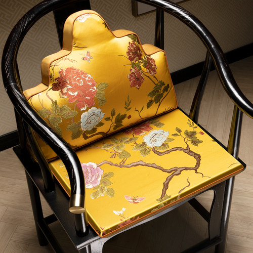 速发高档红木椅垫新帽式椅用圈椅官中家屁垫防滑实木家具凳子支持