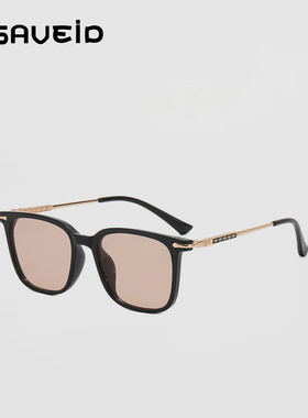 速发新款韩版男士简约宿形大框墨近原方复古茶色太镜潮配镜视度数