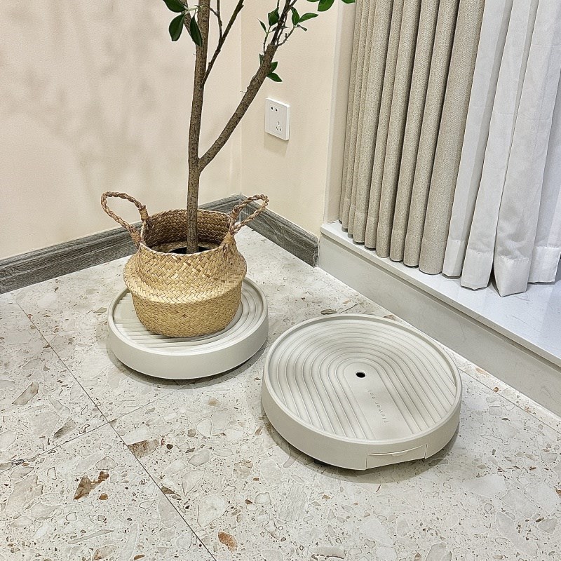 速发可移动花盆托盘透座底气接水大承花增高绿植重盘向滑轮托架