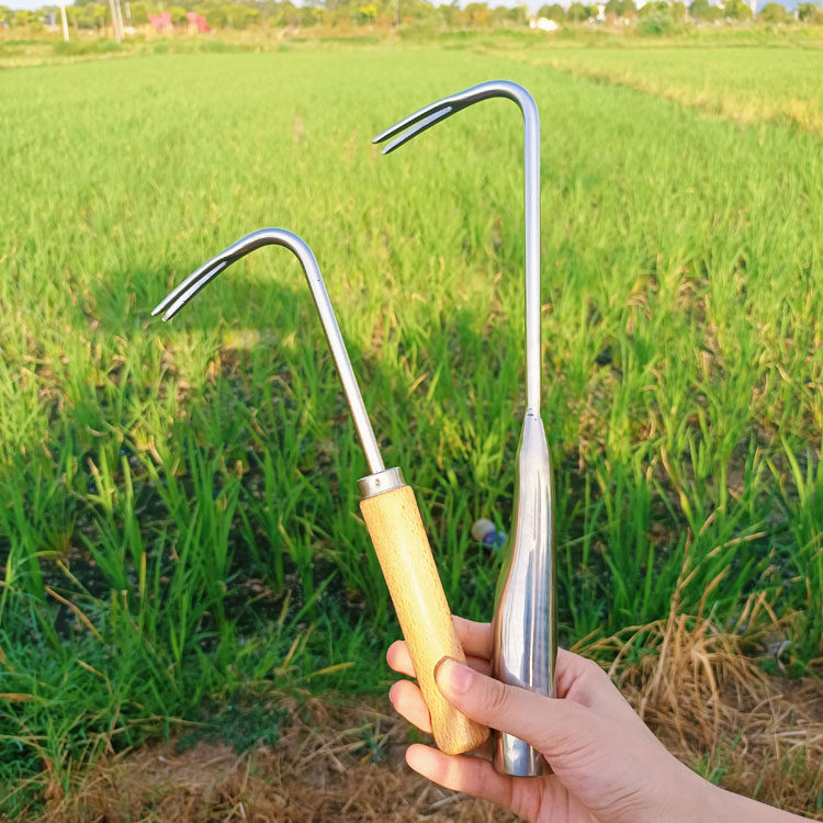 速发不锈钢拔草工实花草勾草神器去取根锄盆松土菜园除草结具耐用