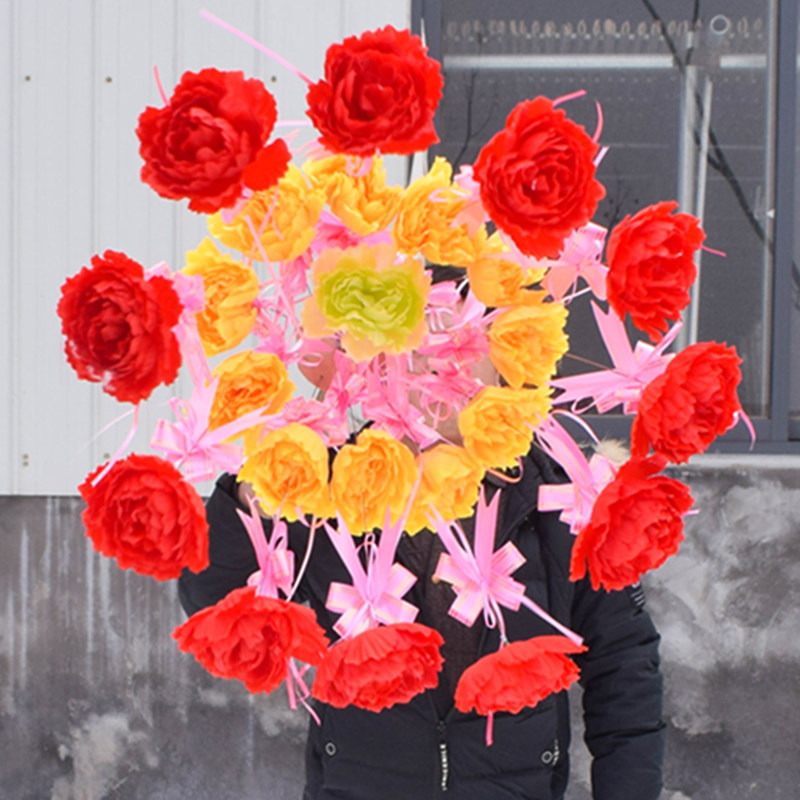 速发舞蹈道具俏花伞道具舞喜演台手拿伞秧歌欢天出地可旋花伞蒲伞