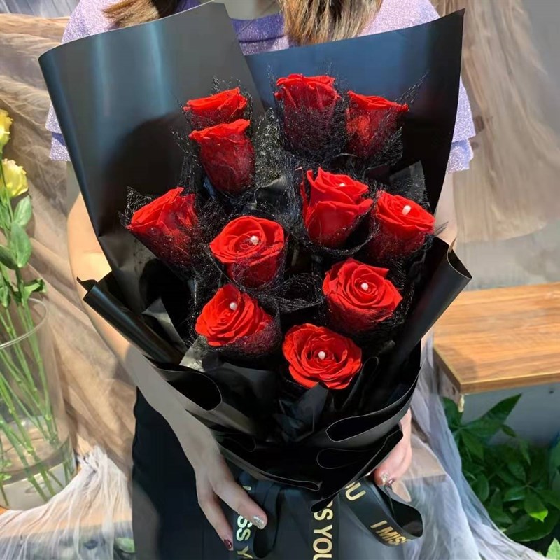 速发源头工厂直发礼品包邮友婚节送情订人求婚永生玫瑰花束