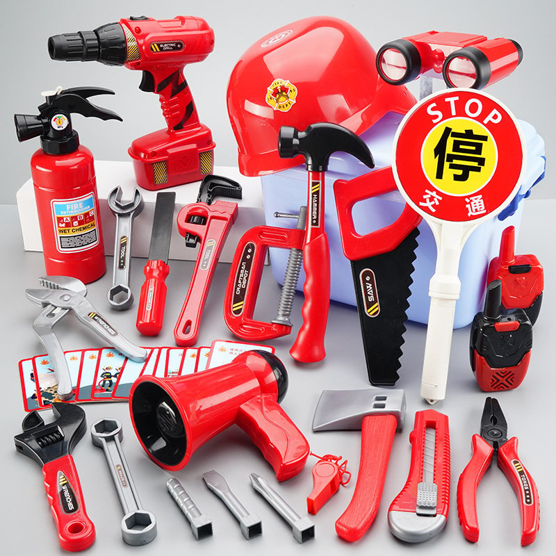 速发儿童玩具修理工具箱男智组装扭电钻拧螺丝宝套装刀宝益孩动手
