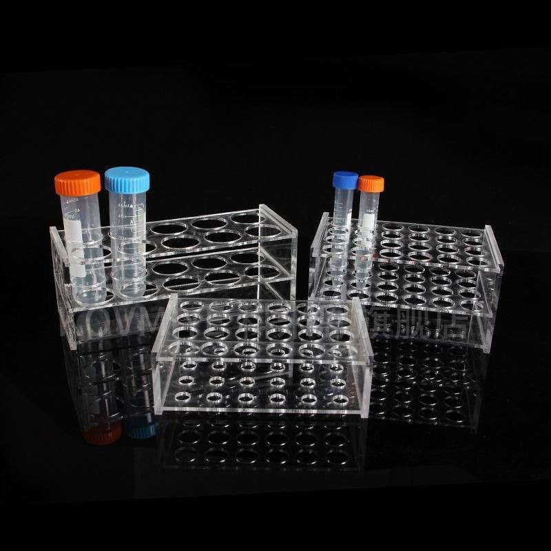 速发有机玻璃试管架12架玩教具插架架10/15/50塑实滴管架料验室