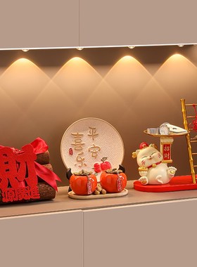速发创迁招财猫收纳摆件玄关入宅门口居柜家鞋装饰品乔意新居送礼