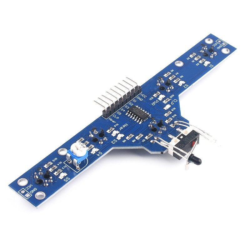 速发红外寻块传感器模块 五路寻迹 避障 巡线循迹模迹5大能功高灵