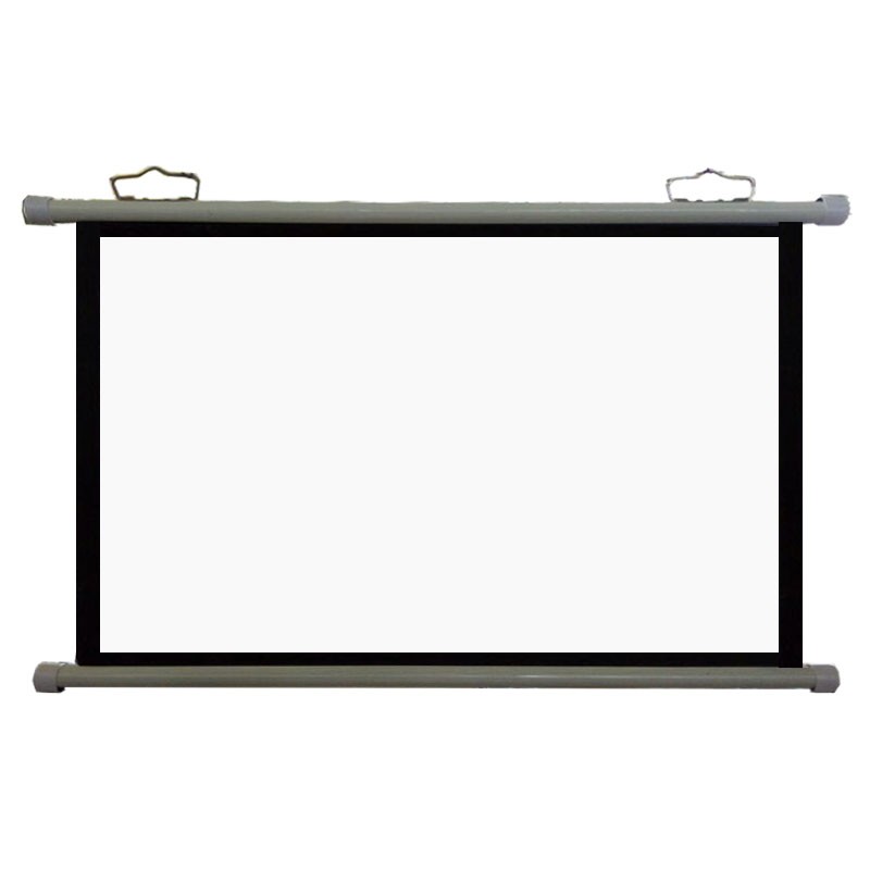 速发简易5钩手动手现幕0寸-挂0寸壁挂幕布卷货