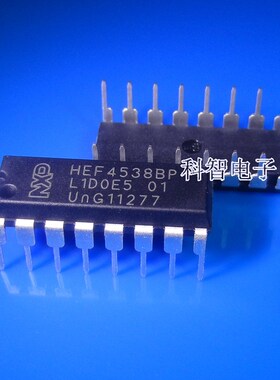 一只也可直拍HEF4538BP MC14538BCP CD4538BCN DIP16 全新原装