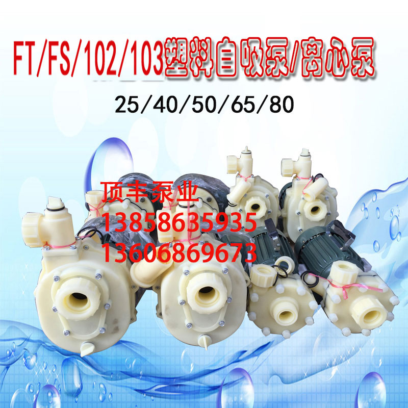 103/102型塑料耐腐蚀酸碱化工泵离心自吸F泵750W1500W/FS/FSB.