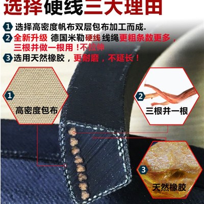 熊猫三角带B型1727Li-B2000Li大全机器防滑耐磨橡胶传动三角皮带