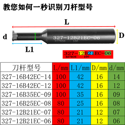 梯形铣刀梯形螺纹刀 梯形圆弧槽刀327-R21.7旋风螺旋铣T型圆弧槽