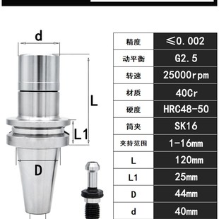 GSK10 25高速动平衡G2.5 台湾高精SK无风阻刀柄BT30