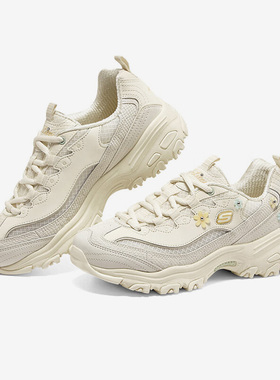 Skechers/斯凯奇正品春季新款女子休闲透气绑带运动熊猫鞋