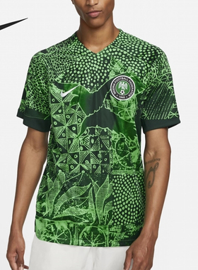 Nike/耐克正品运动男士尼日利亚主场球迷版短袖DN0696-329