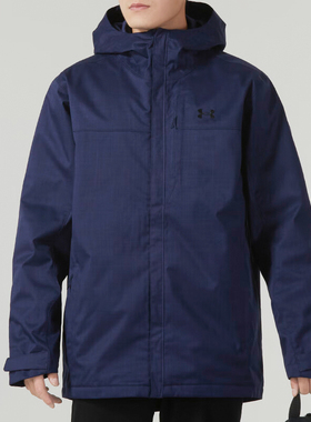 UA/安德玛正品运动男士复古拉链宽松三合一夹克外套1300663-410