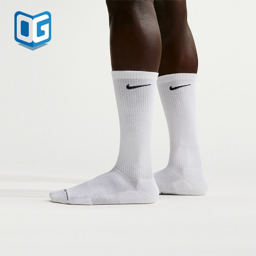 Nike/耐克正品新款男白黑色柔软贴合经典支撑长筒袜HQ8510-100