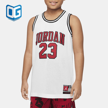 Nike/耐克正品Jordan 大童运动透气网眼无袖T恤DO1968-100