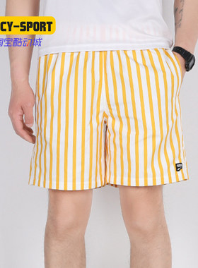 PUMA/彪马正品男裤夏新款运动休闲条纹梭织短裤沙滩裤597493