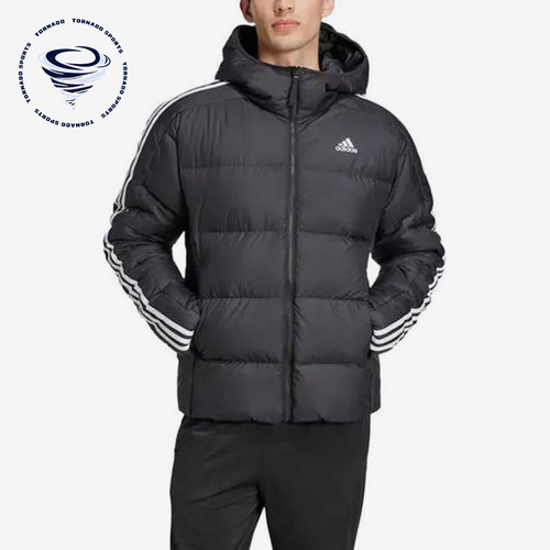 Adidas/阿迪达斯正品新款男士保暖经典保暖连帽防风羽绒服JN7478