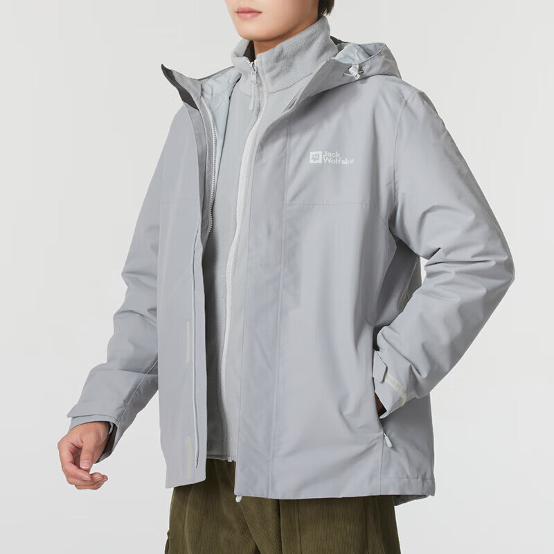 Jack wolfskin/狼爪正品摇粒绒男士三合一冲锋衣A61864A-6920