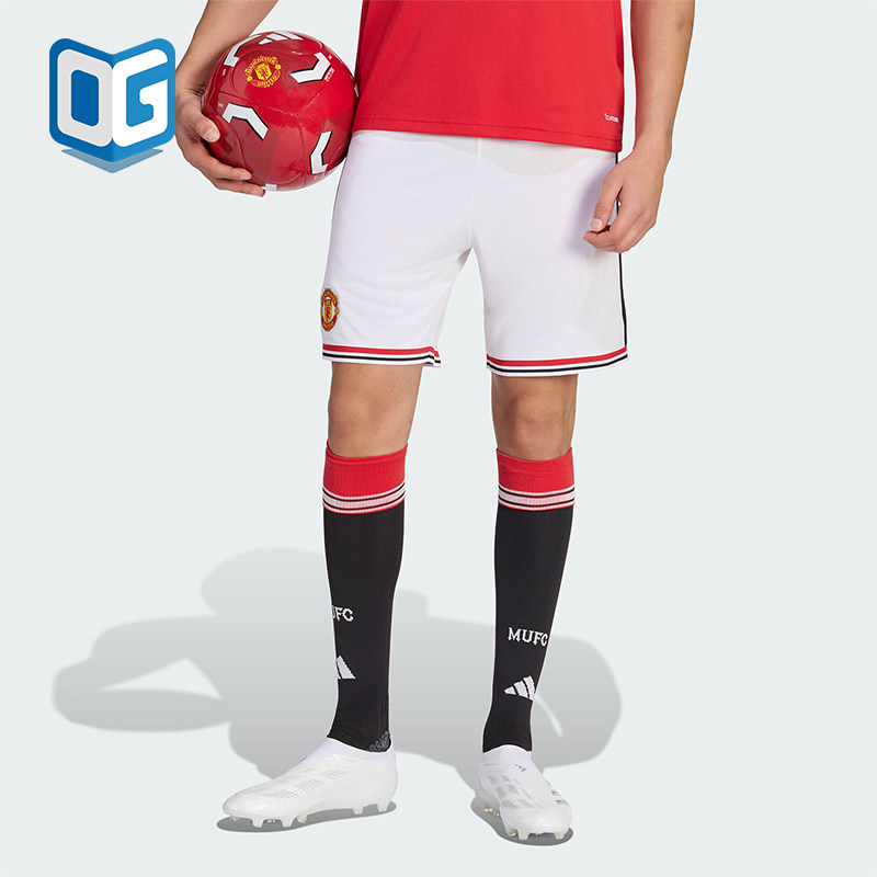 Adidas/阿迪达斯正品曼联主场球迷版男士经典足球运动短裤KA6872
